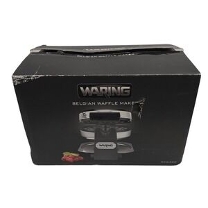 Waring Belgian Waffle Maker WMK200 Stainless Steel New